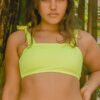 Top de Baño Strapless con Nudos