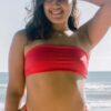 Top de Baño Strapless con Nudo